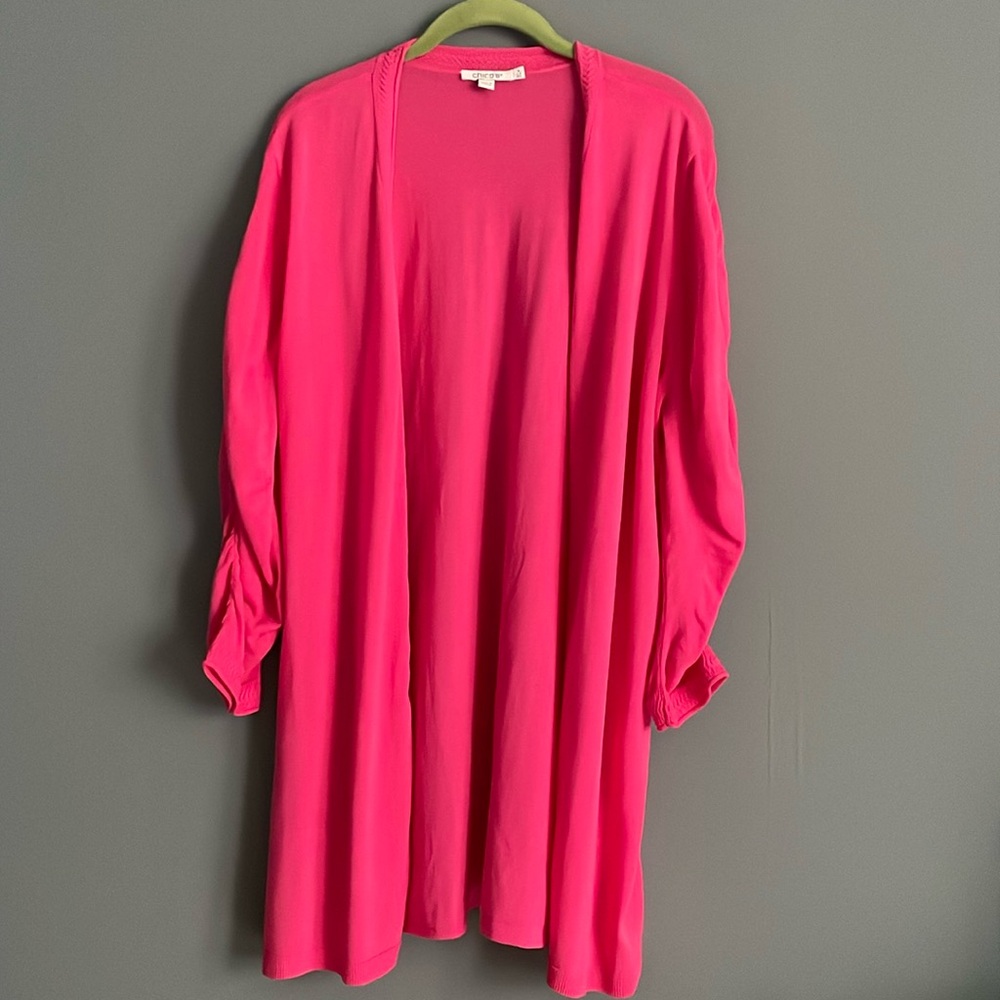 Chico’s pink cardigan 4 (xxl)